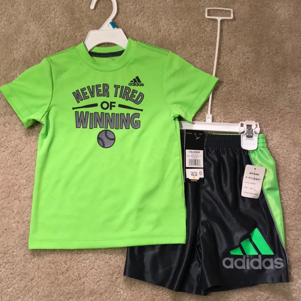 NWT adidas Toddler Boy’s Baseball 2-piece Set